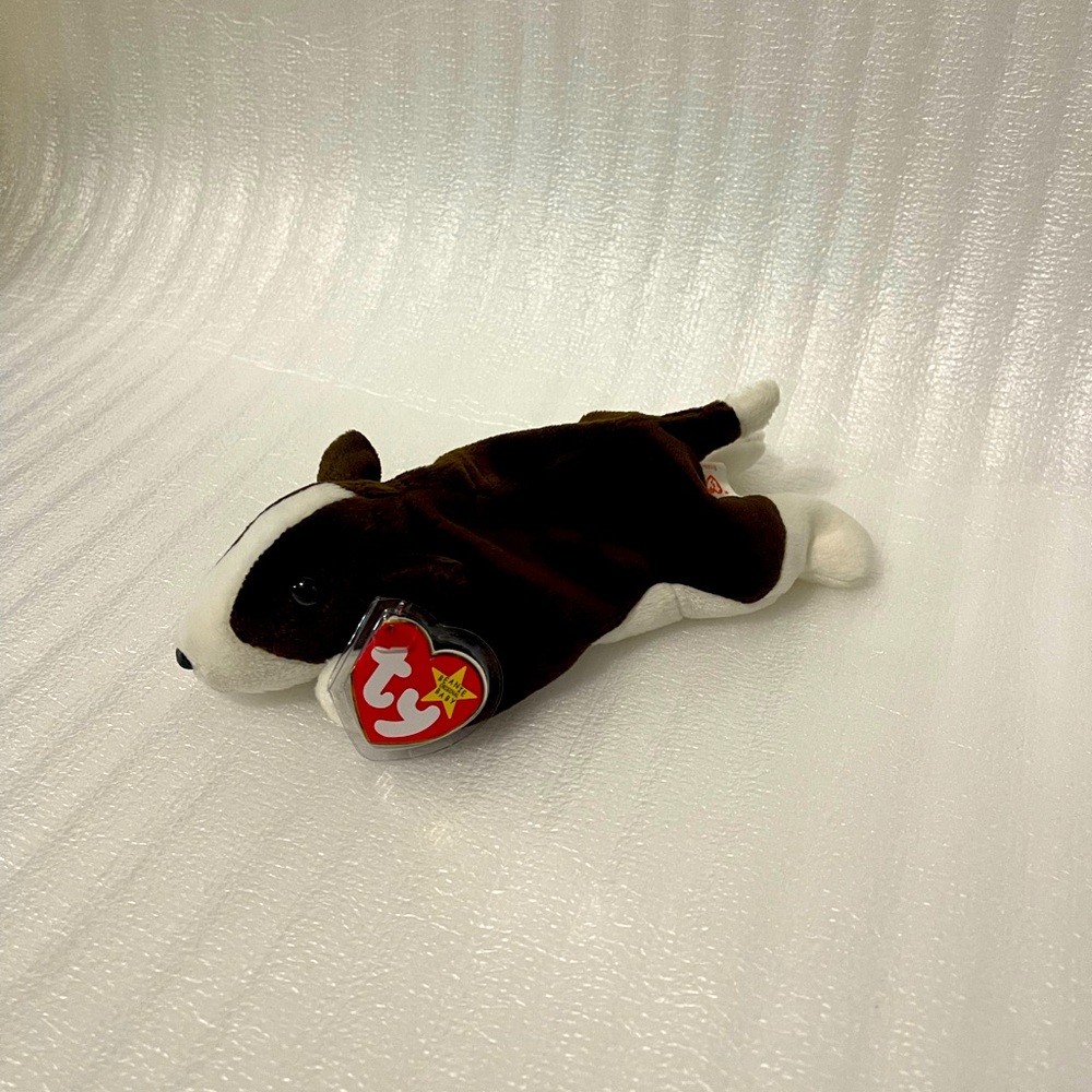 🐶🐾 Ty Original Beanie Baby “Bruno” the Dog (1997) – Excellent Condition!